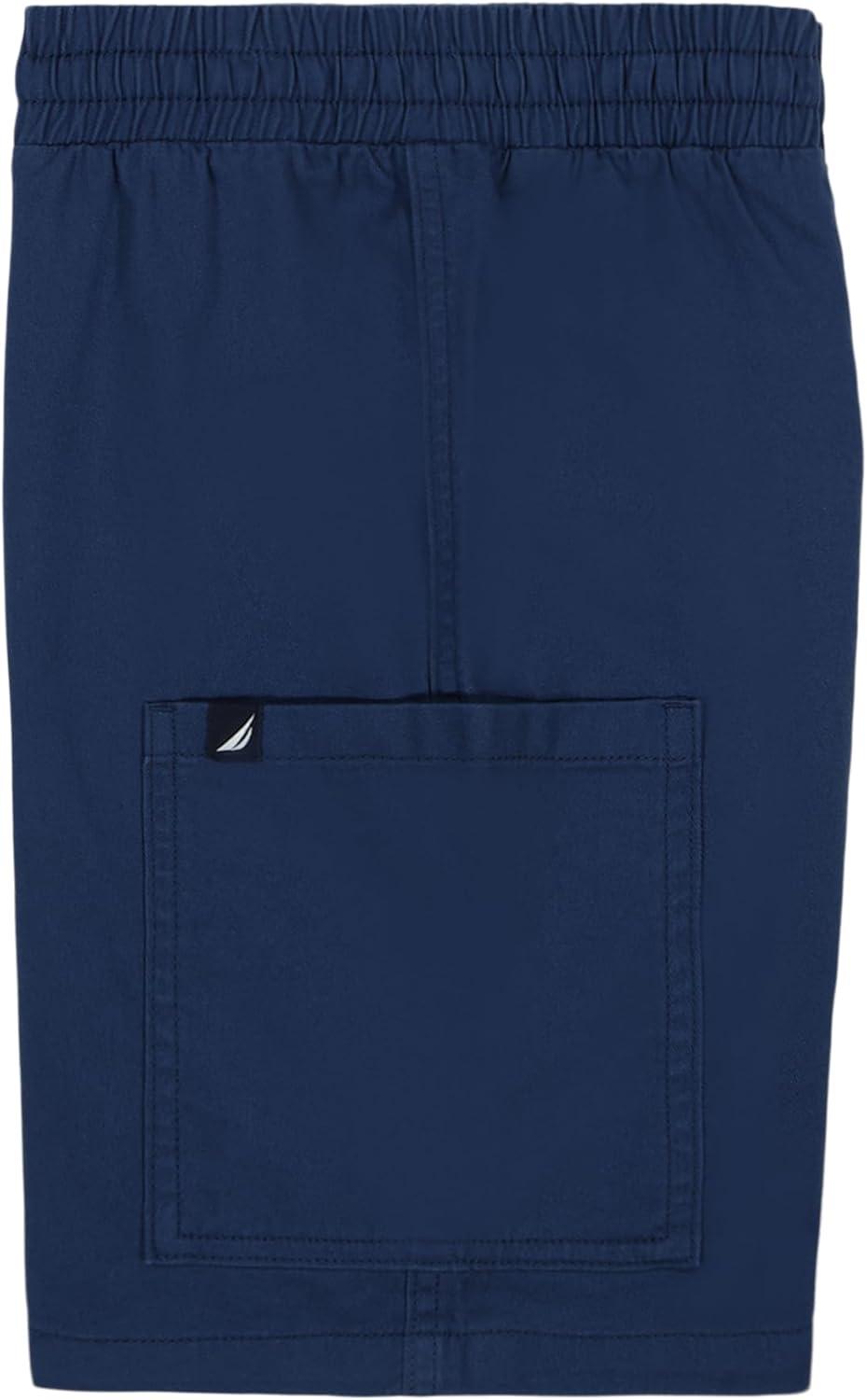 imageNautica Boys Pullon Cargo Shorts Drawstring ClosureYale Blue