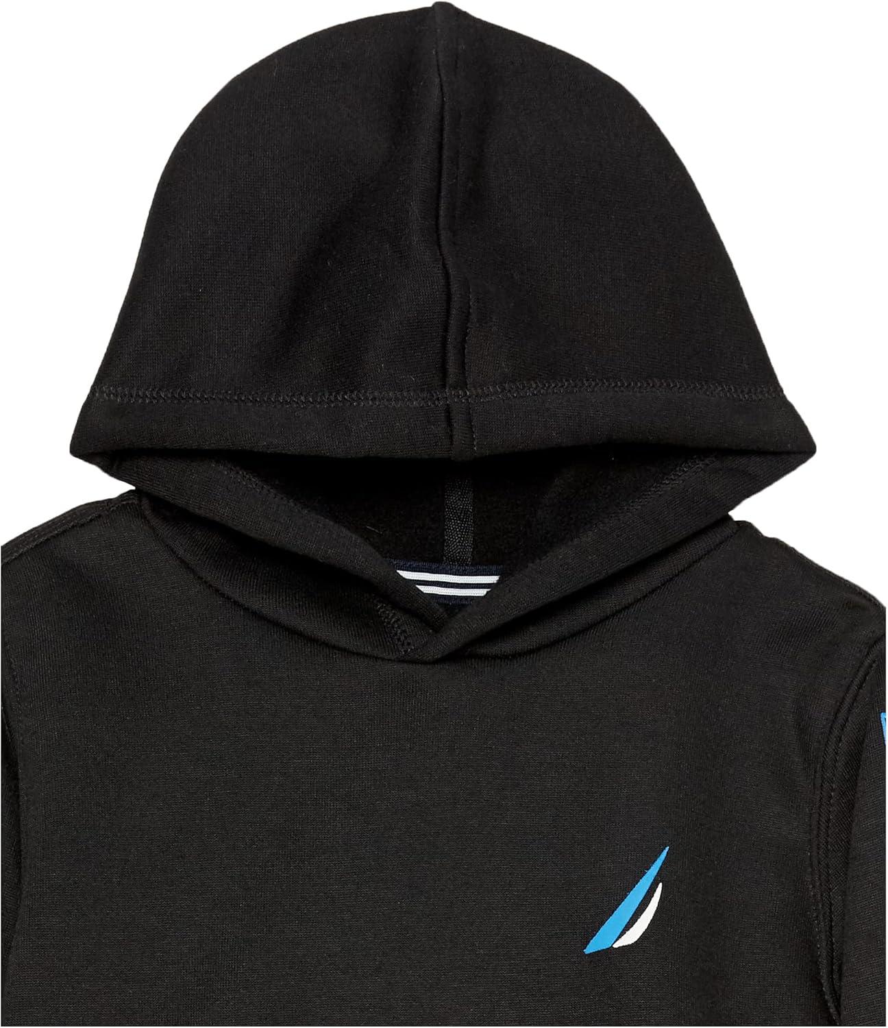 imageNautica Boys Pullover Fleece Hoodie SweatshirtBlack