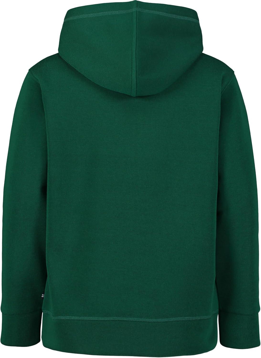 imageNautica Boys Pullover Fleece Hoodie SweatshirtJclass Spilt Evergreen