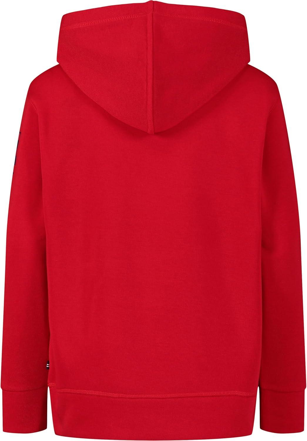 imageNautica Boys Pullover Fleece Hoodie SweatshirtSignal Flag Tango Red