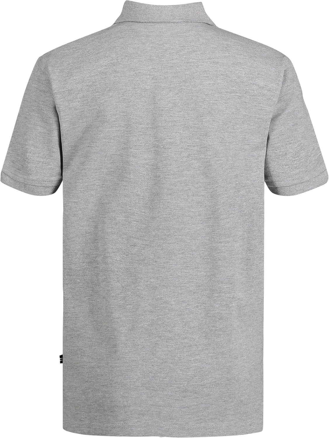 imageNautica Boys Short Sleeve Anchor Polo Button Closure Soft amp Comfortable Pique FabricGrey Heather