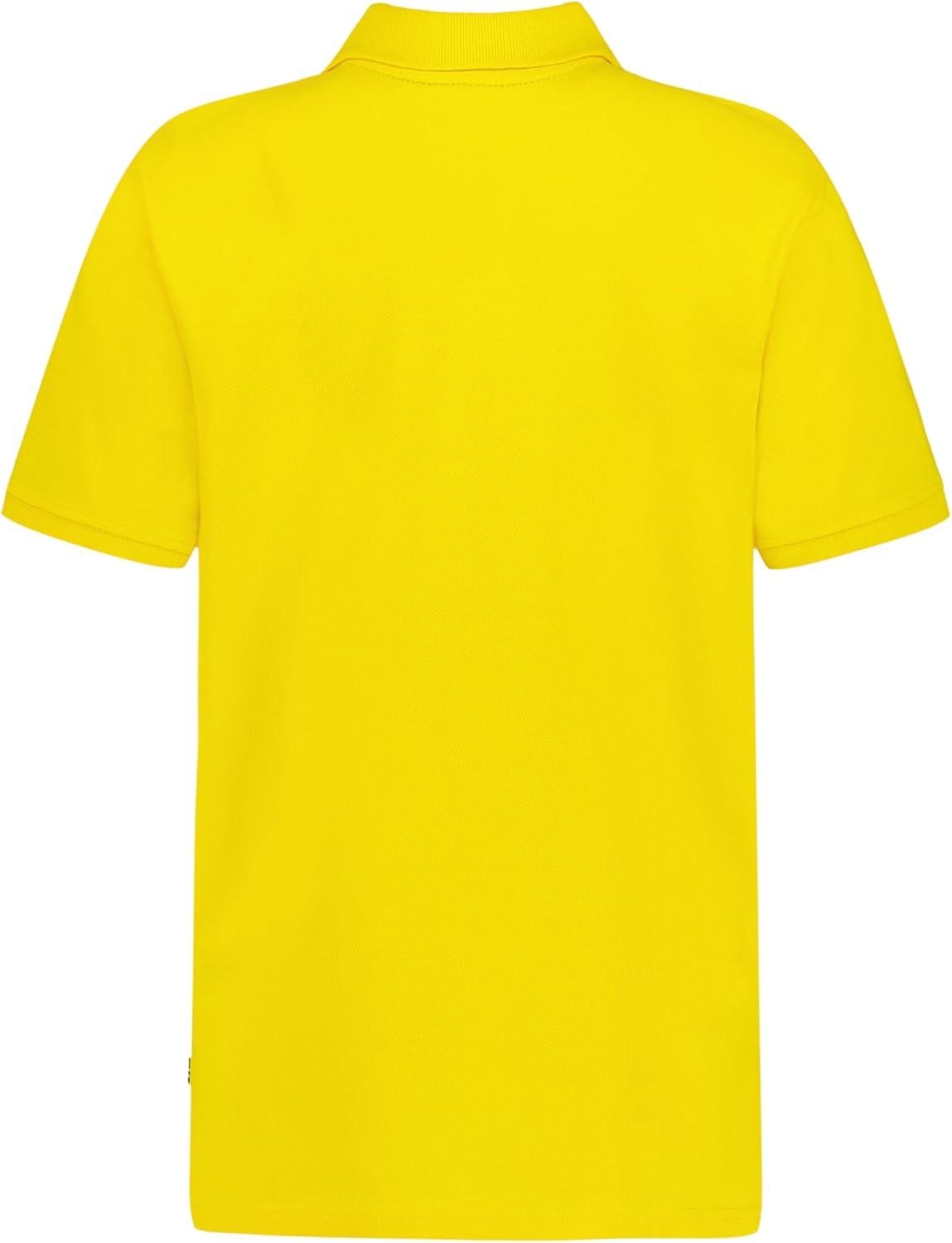imageNautica Boys Short Sleeve Anchor Polo Button Closure Soft amp Comfortable Pique FabricLemon