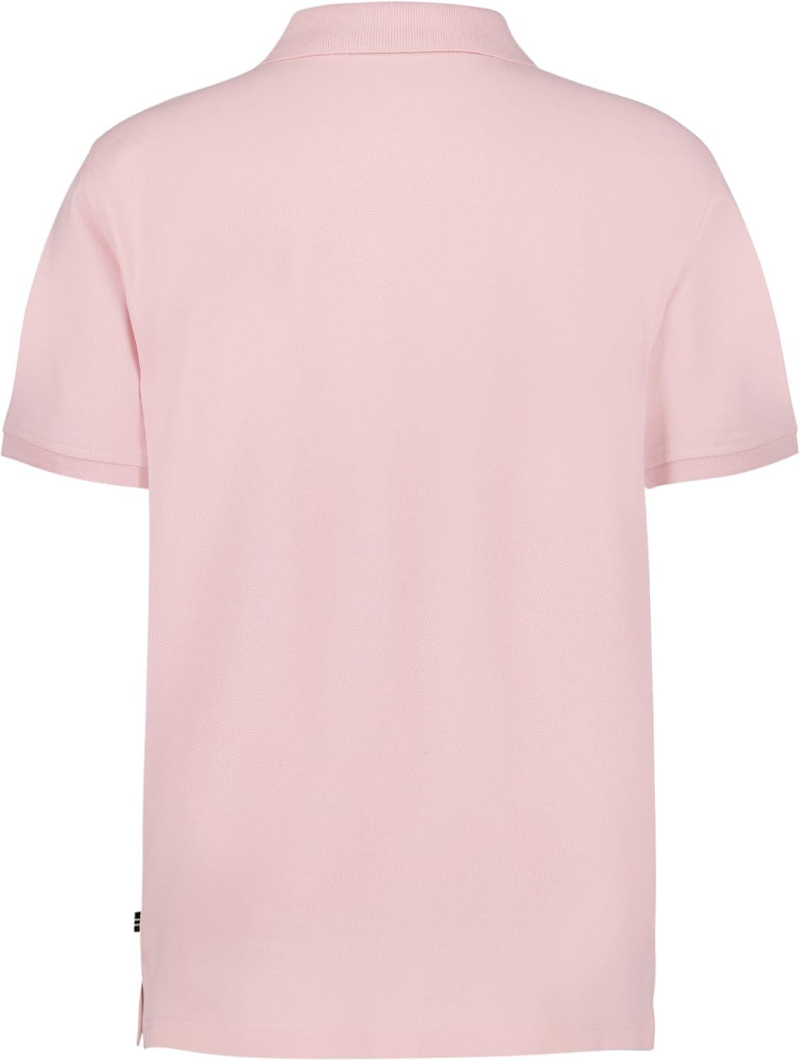 imageNautica Boys Short Sleeve Anchor Polo Button Closure Soft amp Comfortable Pique FabricPale Pink