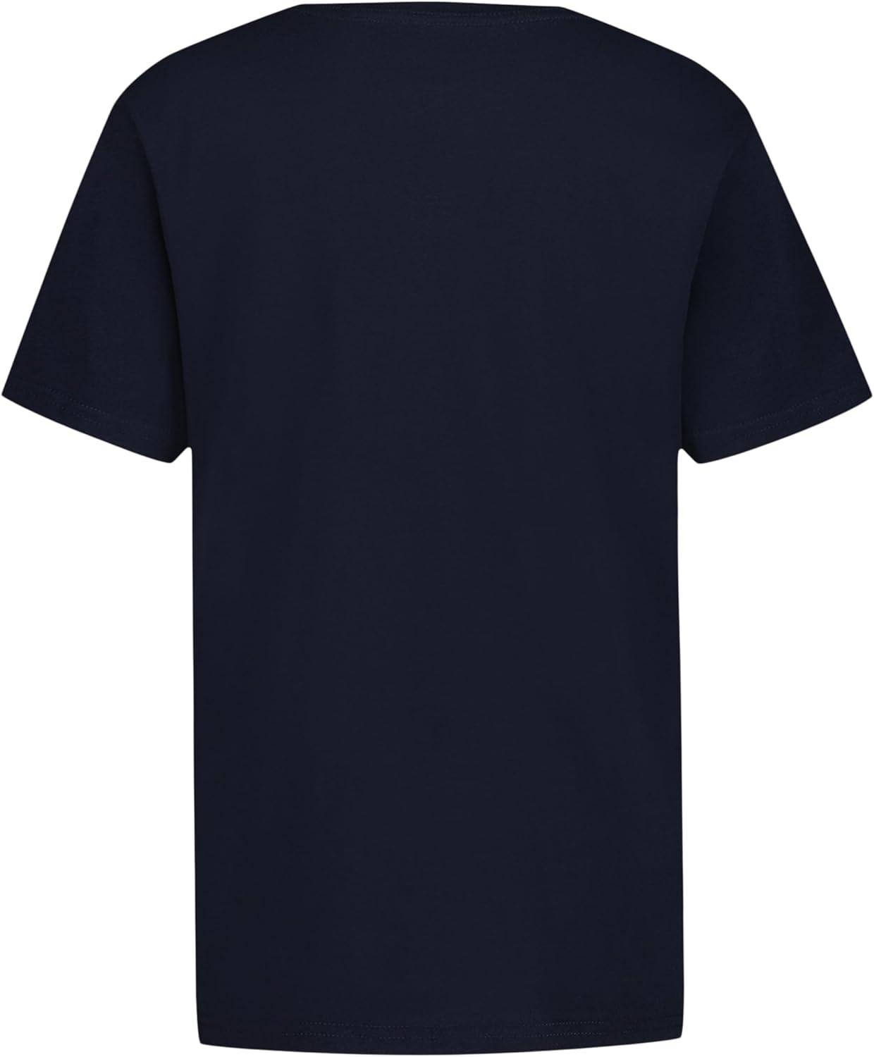 imageNautica Boys Short Sleeve JClass Logo Crew Neck TShirt Soft Comfortable Relaxed FitAmericana Sport Navy