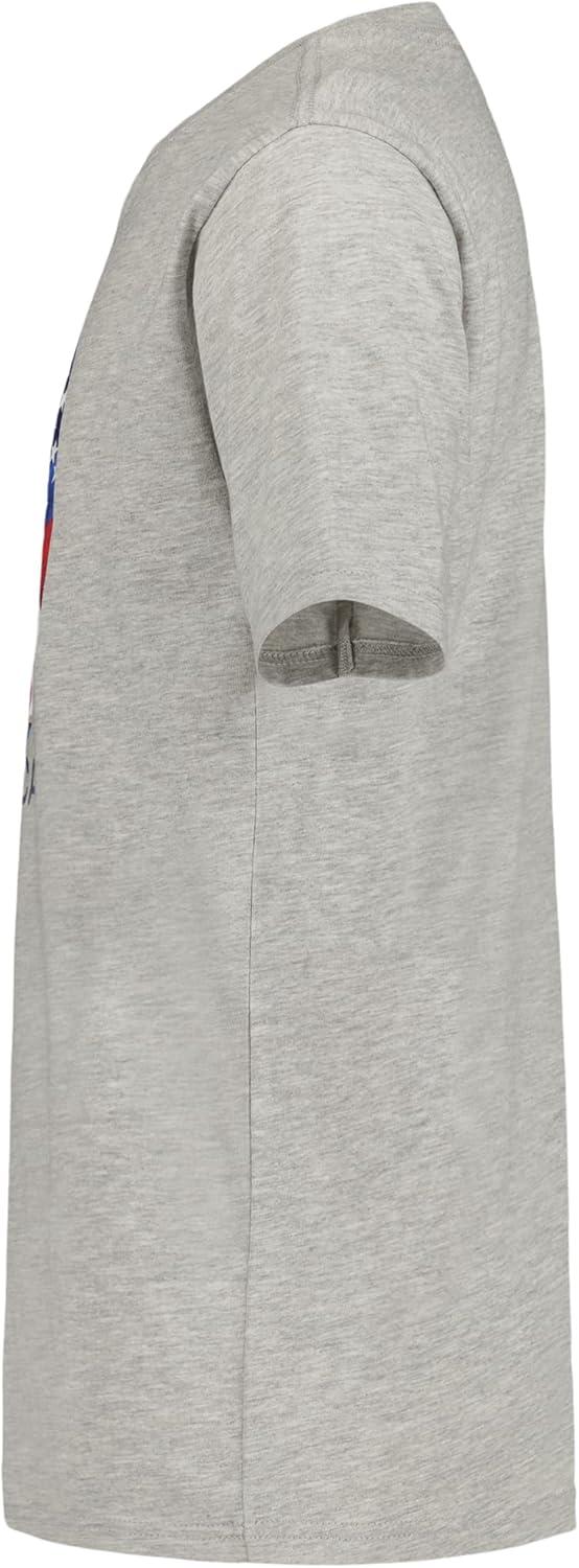 imageNautica Boys Short Sleeve JClass Logo Crew Neck TShirt Soft Comfortable Relaxed FitJclass Flag Grey Heather
