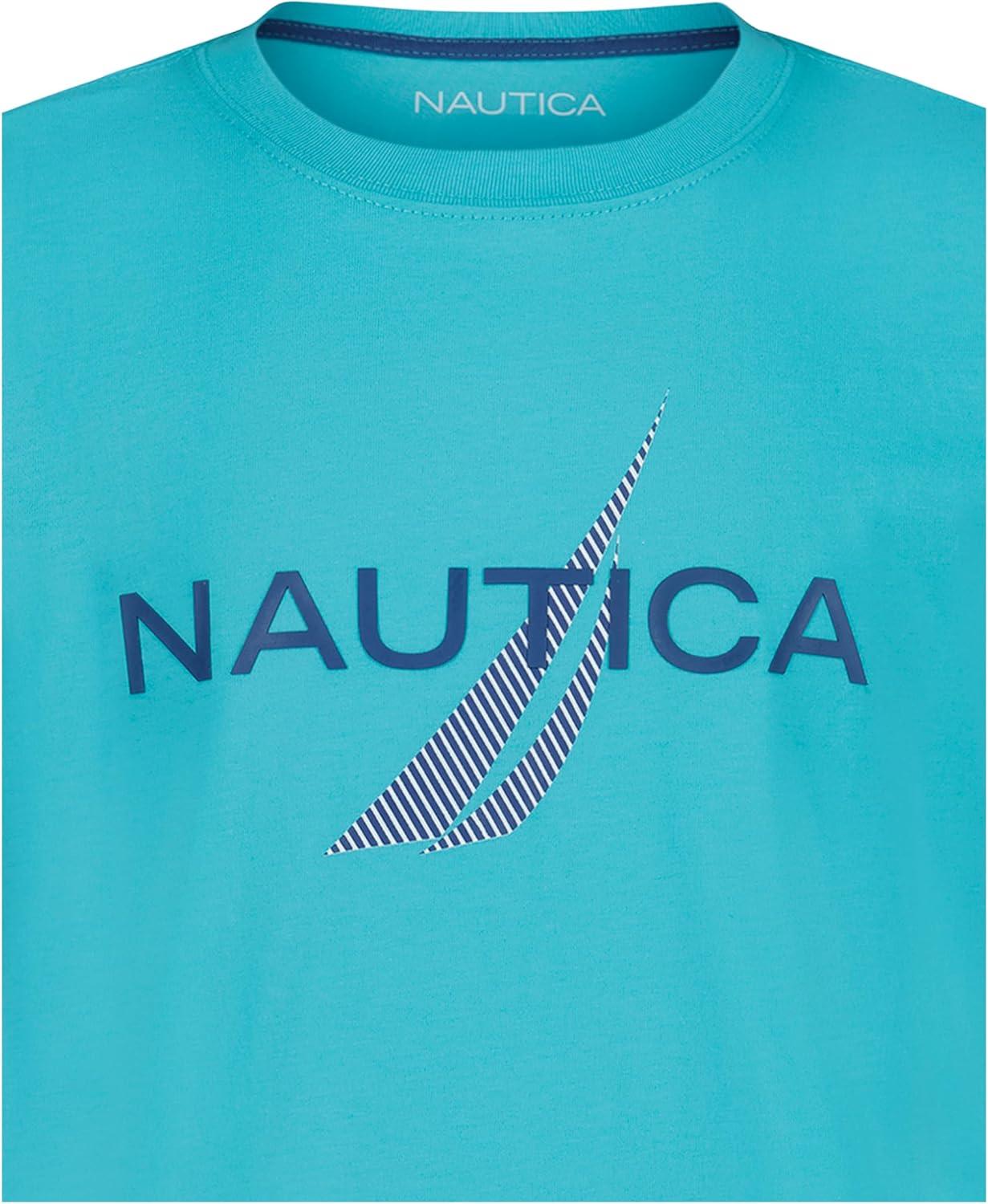 imageNautica Boys Short Sleeve JClass Logo Crew Neck TShirt Soft Comfortable Relaxed FitLayered Jclass Curacao