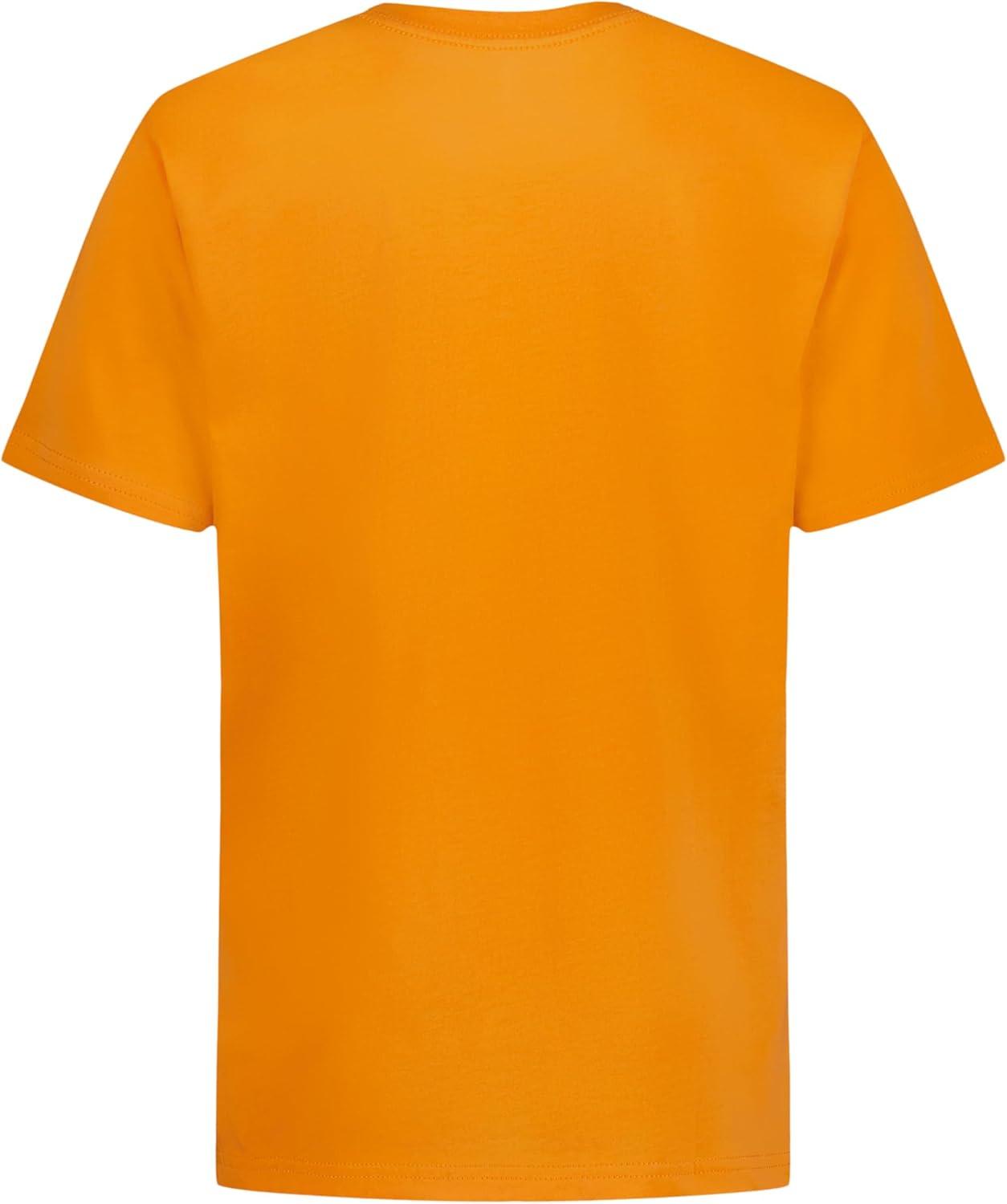 imageNautica Boys Short Sleeve JClass Logo Crew Neck TShirt Soft Comfortable Relaxed FitTriple Jclass Tangerine