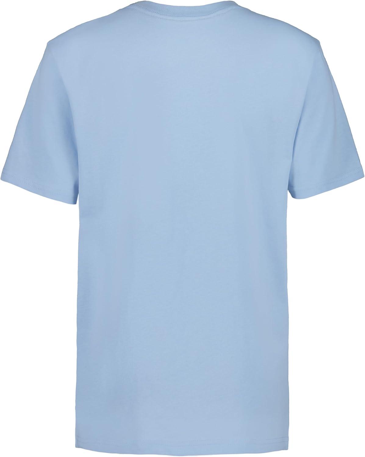 imageNautica Boys Short Sleeve Solid VNeck TShirt Soft Comfortable Relaxed FitBlue Bell