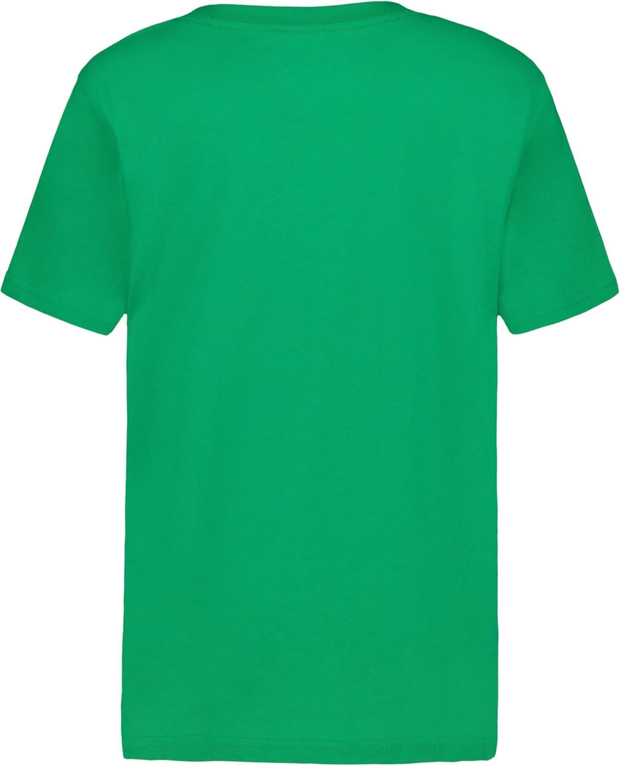 imageNautica Boys Short Sleeve Solid VNeck TShirt Soft Comfortable Relaxed FitBright Green