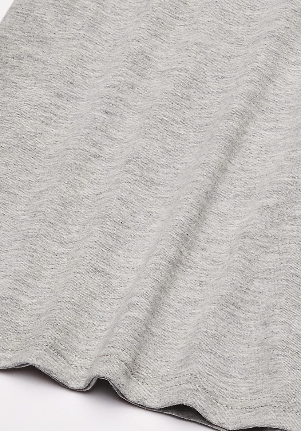 imageNautica Boys Short Sleeve Solid VNeck TShirt Soft Comfortable Relaxed FitGrey Heather