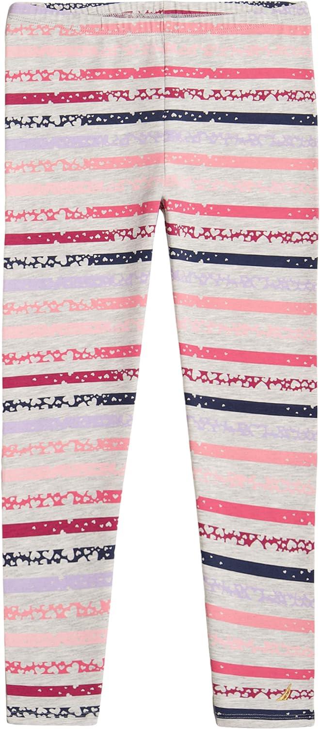 imageNautica Girls Leggings Full Length Pullon Stretch Pants with Elastic Waistband amp Logo DetailOatmeal Multi