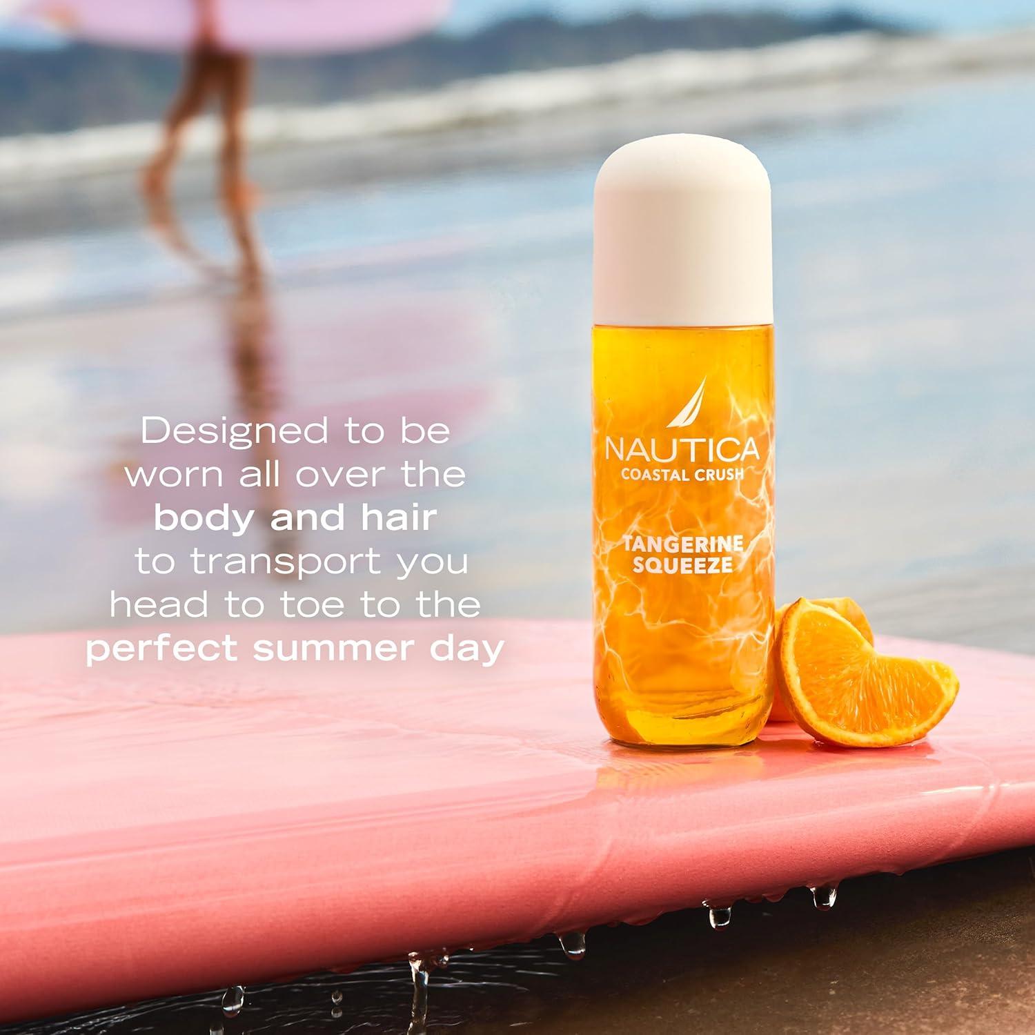 imageNautica Peach Bite a Refreshing Gourmand Hair amp Body Mist for Women Notes of Peach Iced Tea Peony and Blond Woods Accord Long Lasting 80 fl ozTangerine Squeeze