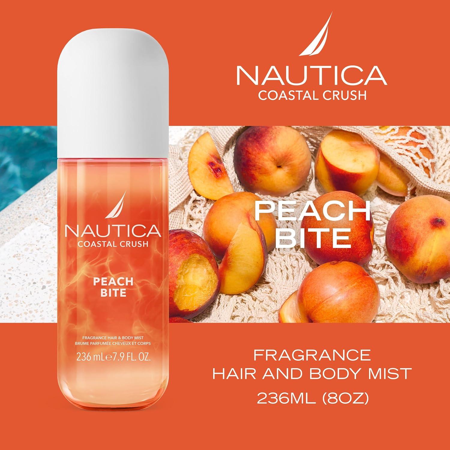 imageNautica Tangerine Squeeze a Citrus Gourmand Hair amp Body Mist for Women Notes of Tangerine Jasmine and Sandalwood Long Lasting 80 fl ozPeach Bite