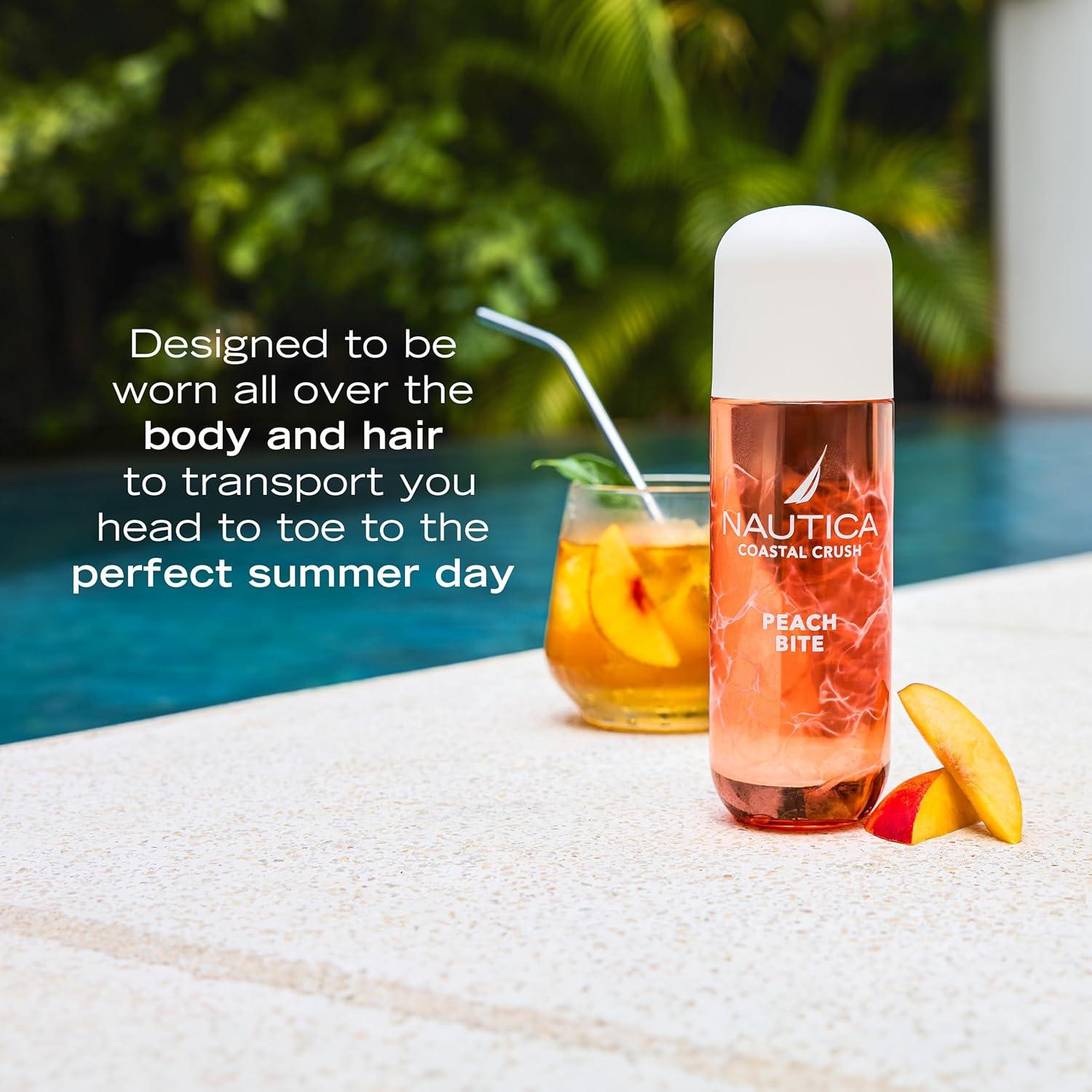 imageNautica Tangerine Squeeze a Citrus Gourmand Hair amp Body Mist for Women Notes of Tangerine Jasmine and Sandalwood Long Lasting 80 fl ozPeach Bite