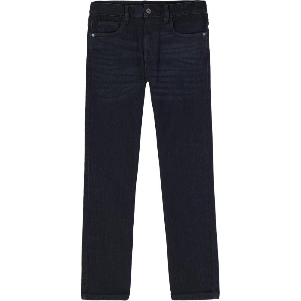 imageNautica Boys Classic Fit Straight Leg Denim Jeans 5Pocket Style Zipper Fly amp Button ClosureLagoon