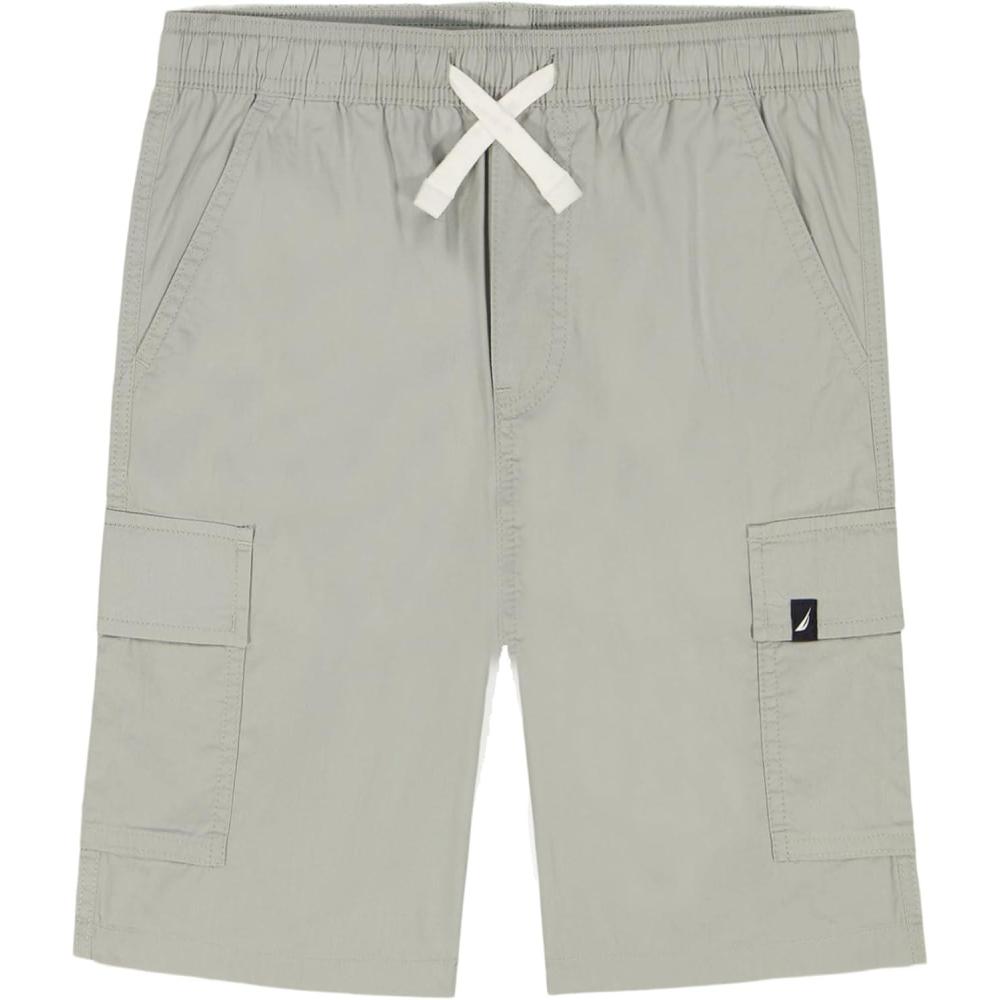imageNautica Boys Pullon Cargo Shorts Drawstring ClosureQuarry