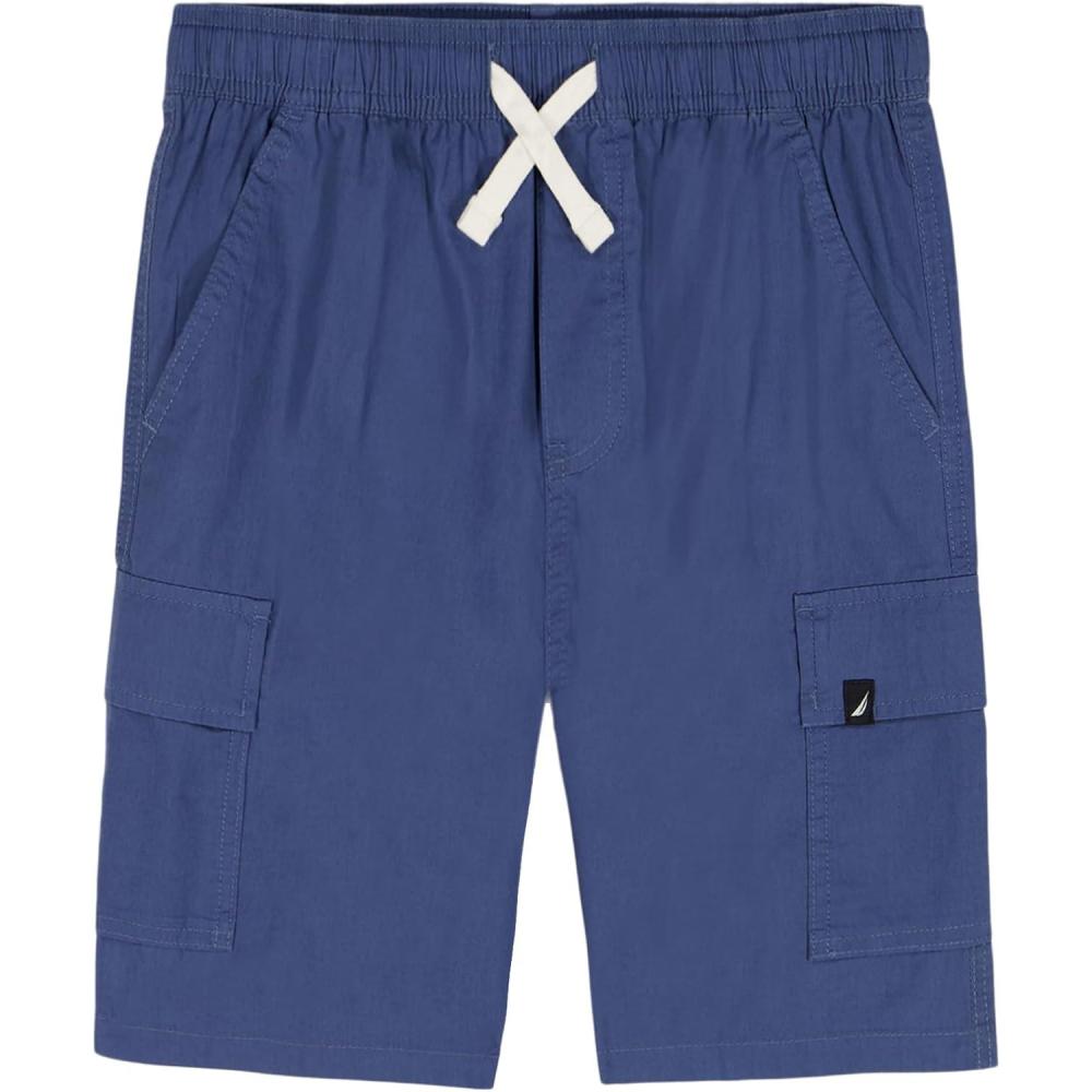 imageNautica Boys Pullon Cargo Shorts Drawstring ClosureTrue Navy