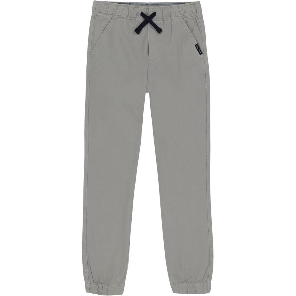 imageNautica Boys Pullon Twill Jogger Pant Drawstring ClosureMonument