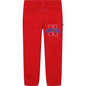Nautica Boys’ Fleece Jogger Sweatpants(Old School Carmine)