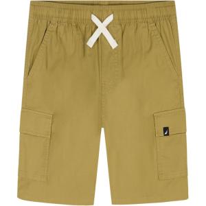 Nautica Boys’ Pull-on Cargo Shorts, Drawstring Closure(Chino)