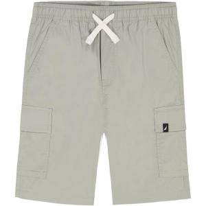 Nautica Boys’ Pull-on Cargo Shorts, Drawstring Closure(Quarry)