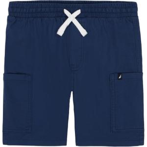 Nautica Boys’ Pull-on Cargo Shorts, Drawstring Closure(Yale Blue)