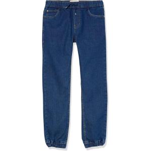 Nautica Boys’ Pull-on Stretch Denim Jogger-Style Jeans, 5-Pocket Style & Drawstring Closure(Legacy Medium Blue)