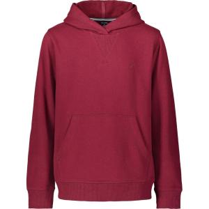 Nautica Boys’ Pullover Fleece Hoodie Sweatshirt(Burgundy)