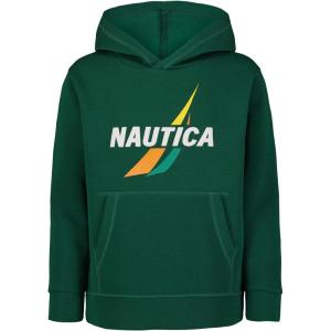 Nautica Boys’ Pullover Fleece Hoodie Sweatshirt(J-class Spilt Evergreen)