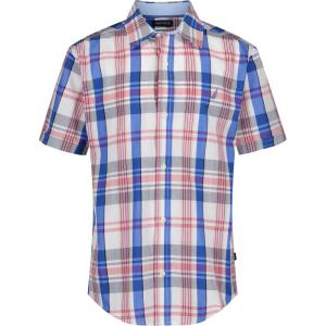 Nautica Boys Short Sleeve Woven Button-Down Shirt. Light Weight & Breathable(Traditional Plaid)