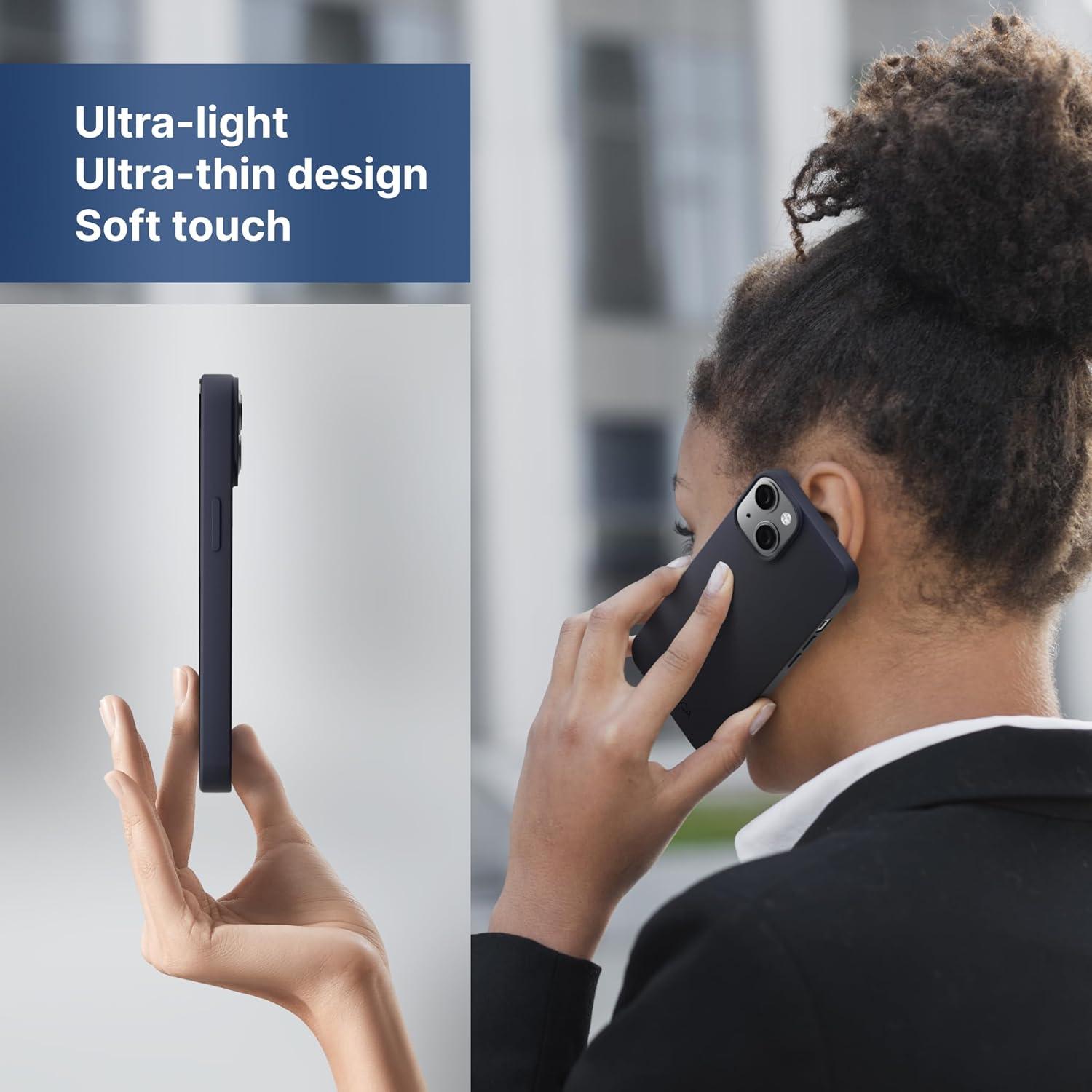 imageNautica Matte Phone Case for iPhone 14 Case with UltraLight Slim Design SoftTouch Finish AntiScratch Shockproof Protective FullBody Phone CoverNavy