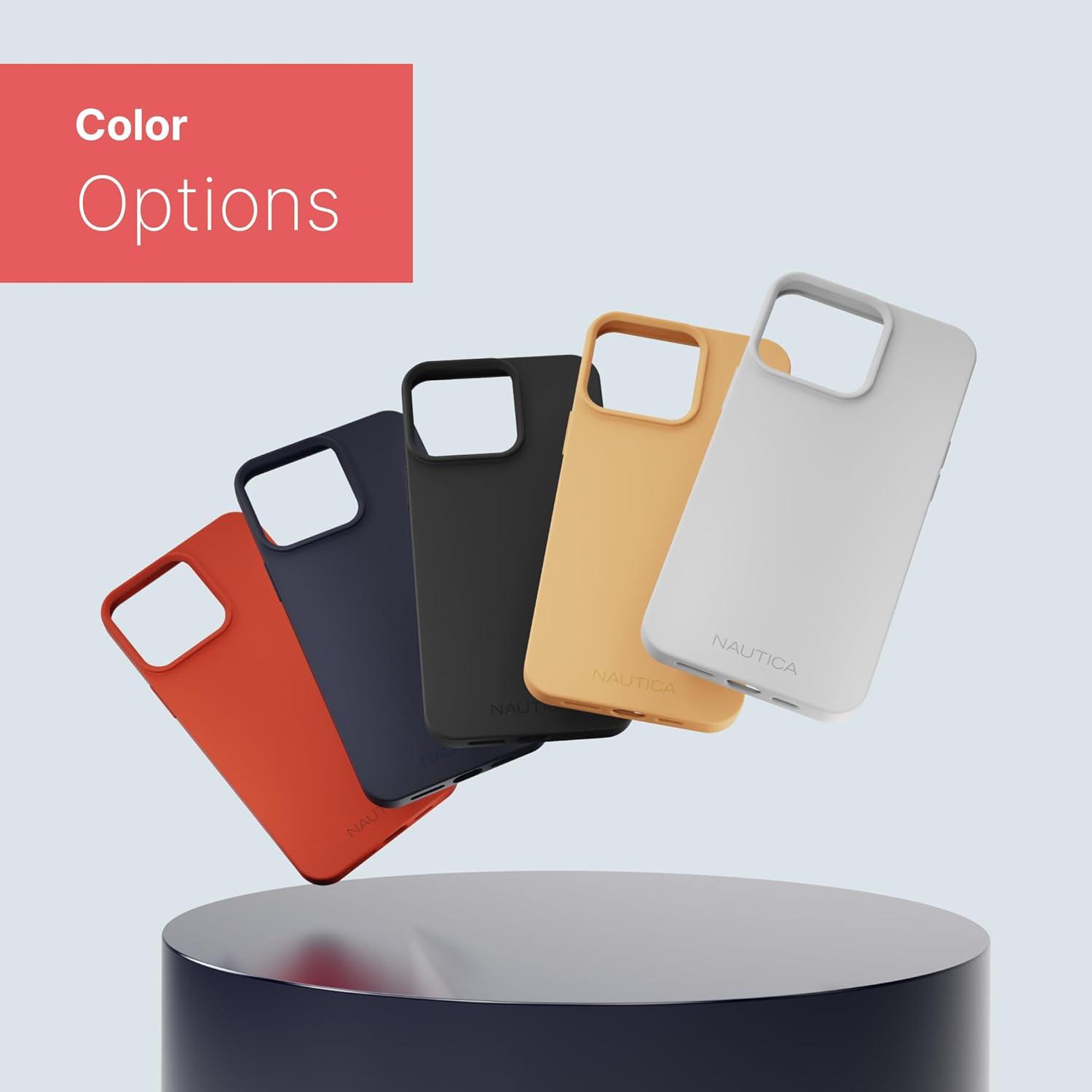 imageNautica Matte Phone Case for iPhone 14 Pro Case with UltraLight Slim Design SoftTouch Finish AntiScratch Shockproof Protective FullBody Phone CoverRed