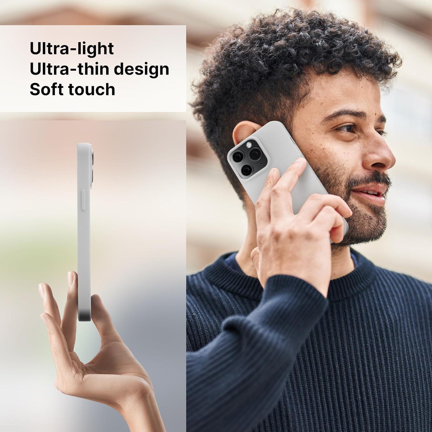 imageNautica Matte Phone Case for iPhone 14 Pro Max Case with UltraLight Slim Design SoftTouch Finish AntiScratch Shockproof Protective FullBody Phone CoverOff White
