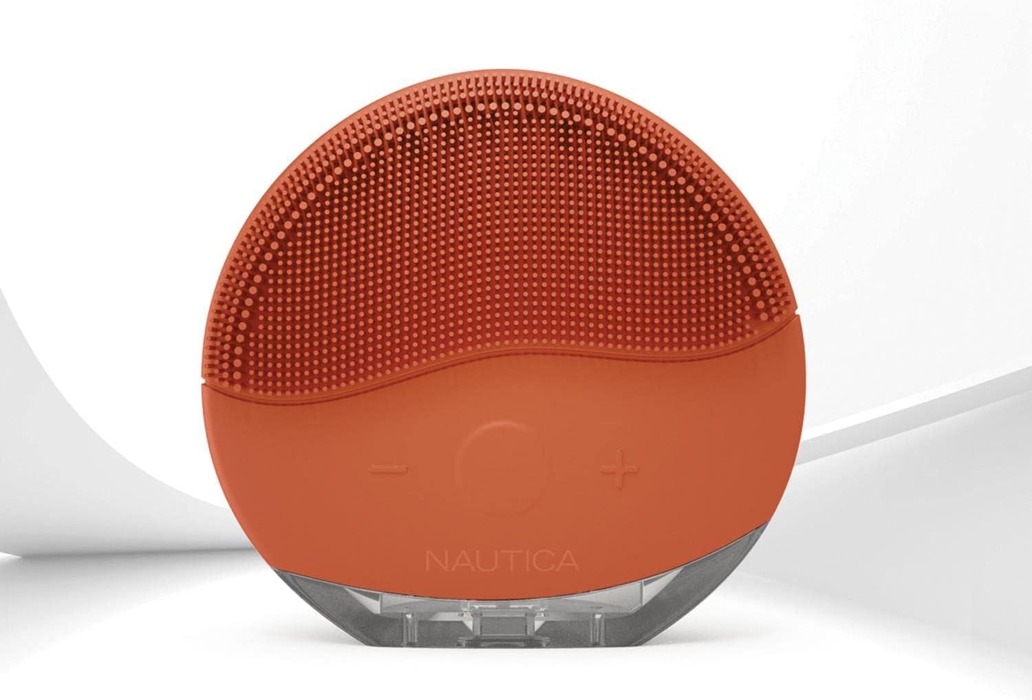 imageNautica PC110 DualSided Sonic Silicone Face Scrubber with USB Charging amp LED Indicator Waterproof Rechargeable Face Exfoliator Brush with Sonic Technology for Deep CleansingHomie