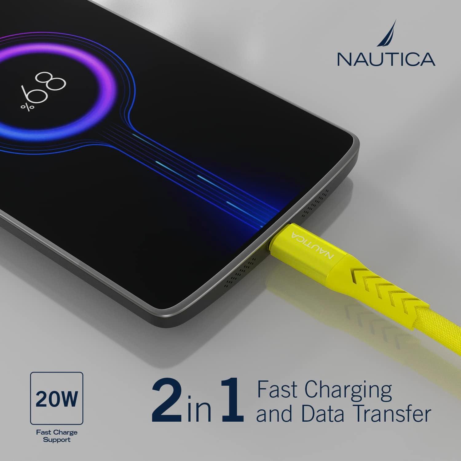 imageNautica USB C to Lighting Cable 4FT iPhone Charger Cable Type C to Lighting Cable MFi Certified Lighting to Type C Fast Charging Cord for iPhone 1312 11 X XS XR iPad AirPods and Many More