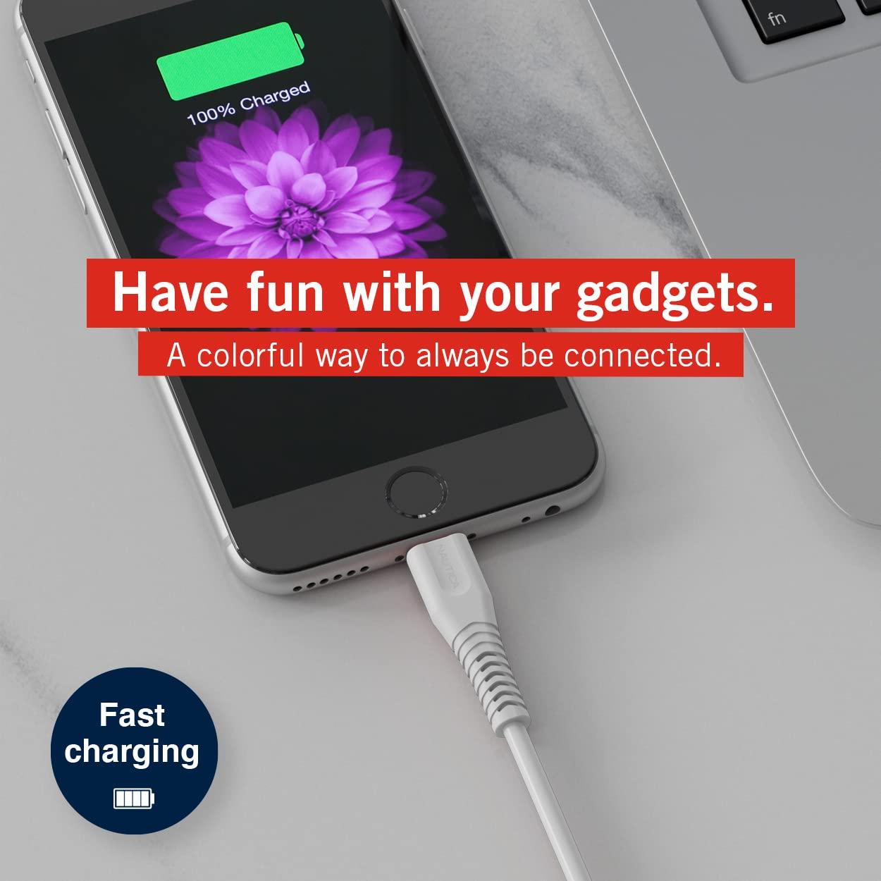 imageNautica USB C to Lightning Cable Type C to Lightning Cable USB C Charger MFi Verified Fast Charger Charging Cord Compatible with iPhone 1312 Pro Max11XXSXR iPad AirPod 4 Ft NavyWhite