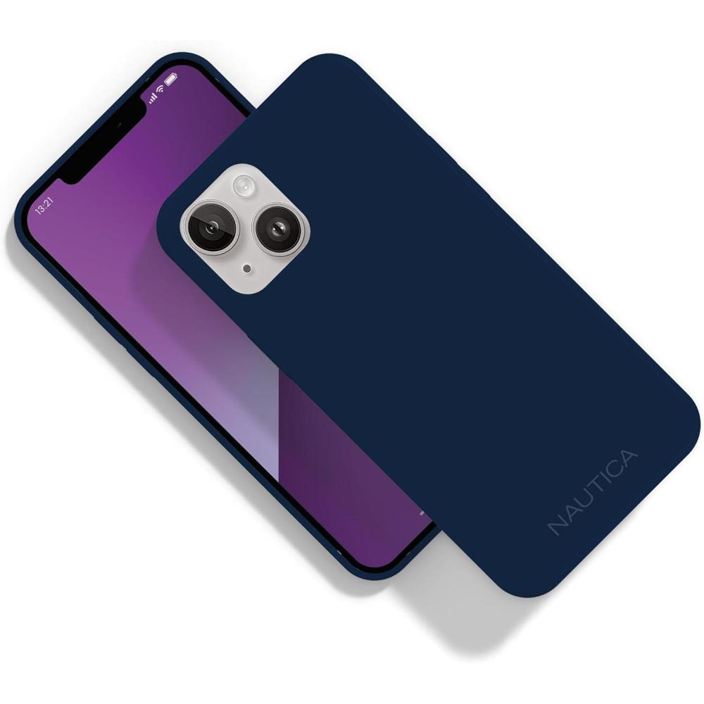 imageNautica Matte Phone Case for iPhone 14 Case with UltraLight Slim Design SoftTouch Finish AntiScratch Shockproof Protective FullBody Phone CoverNavy