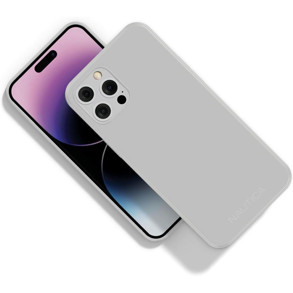imageNautica Matte Phone Case for iPhone 14 Pro Max Case with UltraLight Slim Design SoftTouch Finish AntiScratch Shockproof Protective FullBody Phone CoverOff White