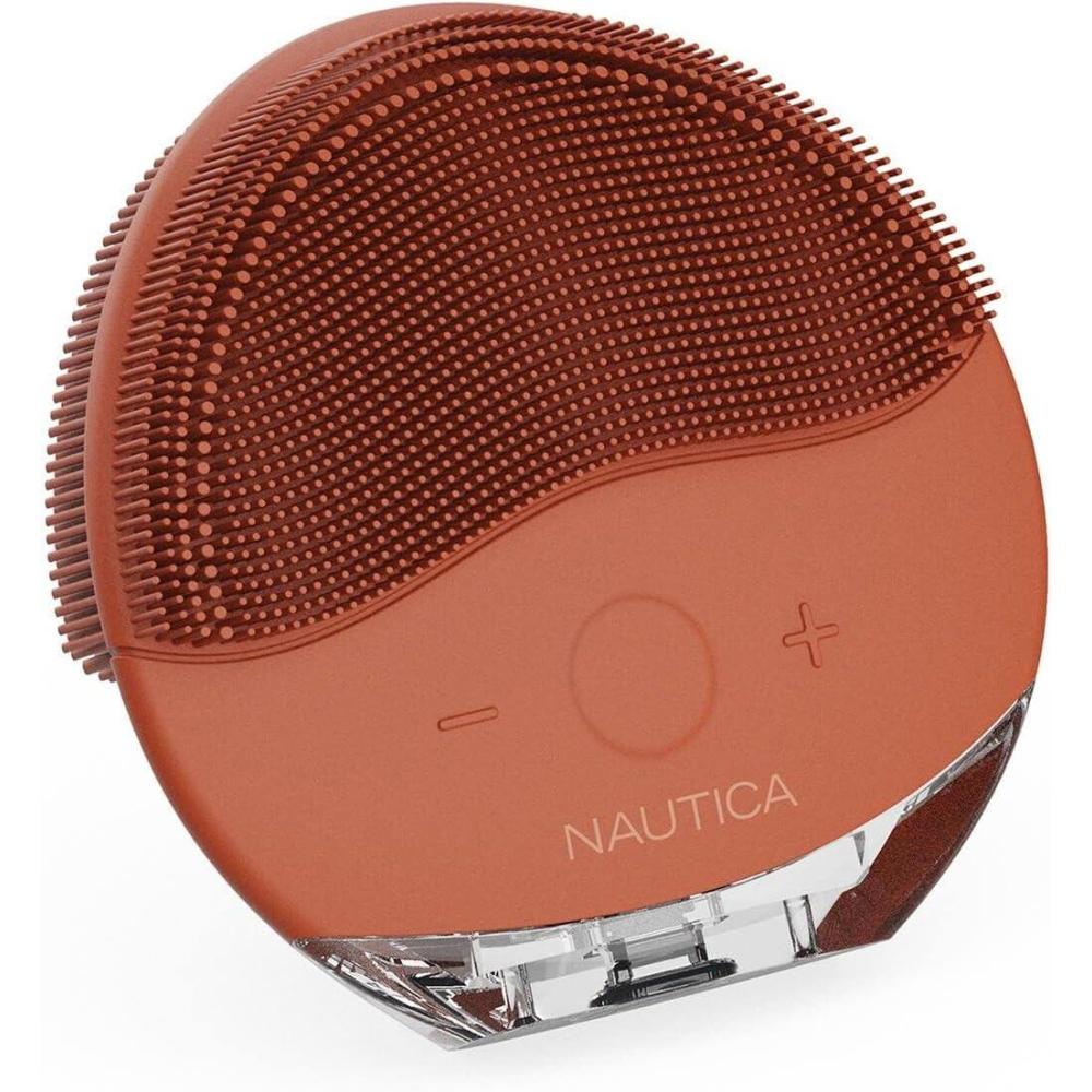 imageNautica PC110 DualSided Sonic Silicone Face Scrubber with USB Charging amp LED Indicator  Waterproof Rechargeable Face Exfoliator Brush with Sonic Technology for Deep CleansingHomie