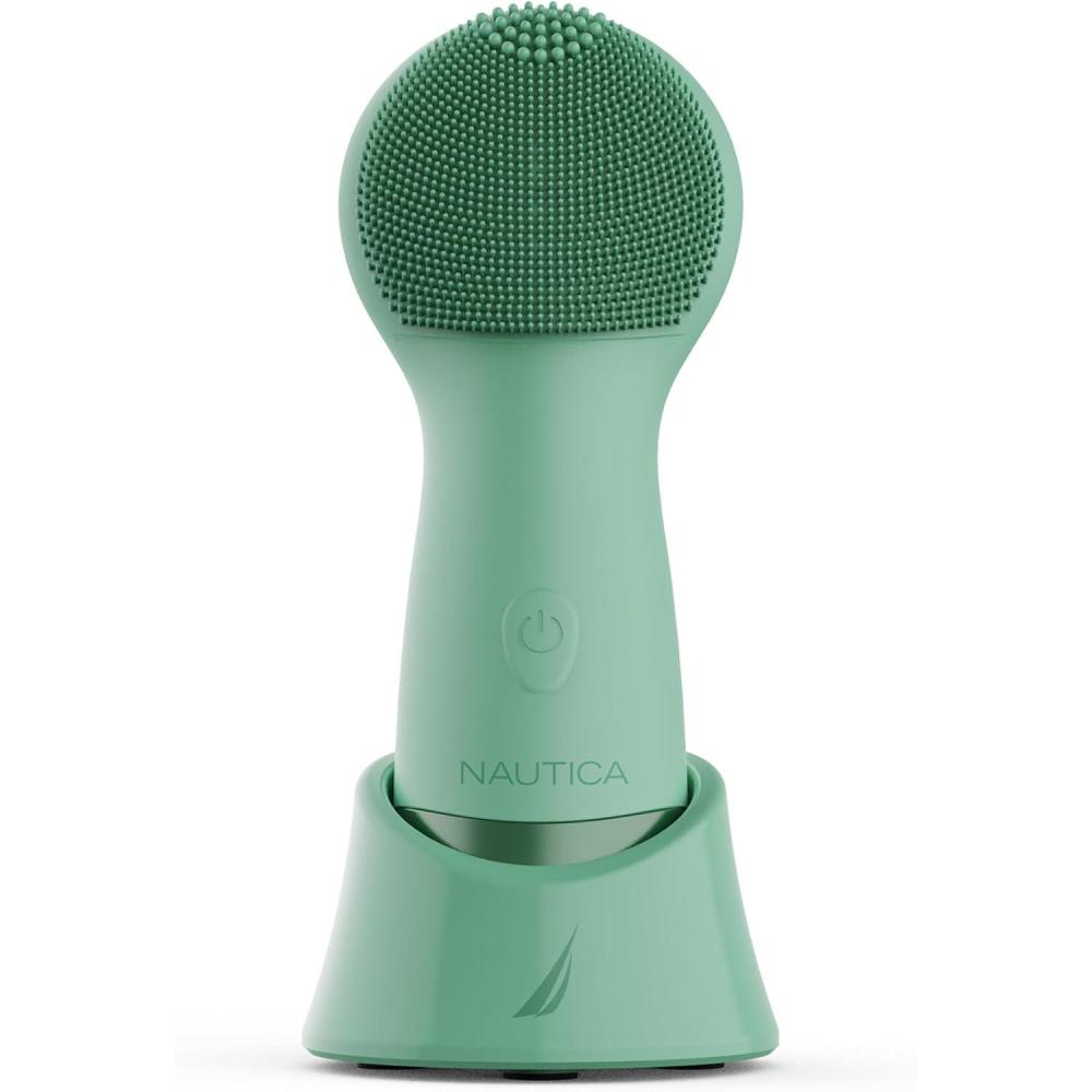imageNautica PC130 Sonic Facial Cleansing Brush Made with Ultra Hygienic Soft Silicone Waterproof and Rechargeable Face Scrub Brush for Men amp Women  NavyPond