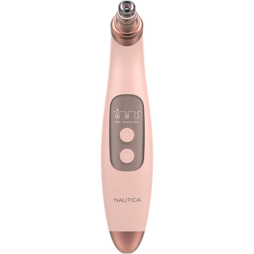 imageNautica PC250 Blackhead Remover Tool Rechargeable Vacuum Blackhead Remover for Face with 6 Heads 3 Modes amp LED Display for Deep Pore Cleansing