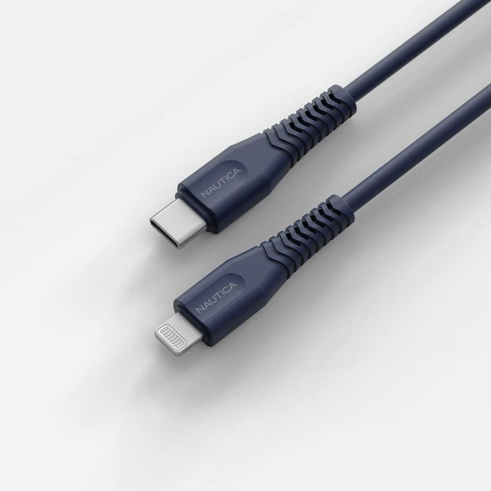 imageNautica USB C to Lightning Cable Type C to Lightning Cable USB C Charger MFi Verified Fast Charger Charging Cord Compatible with iPhone 1312 Pro Max11XXSXR iPad AirPod 4 Ft NavyNavy
