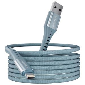 Nautica C65 Charging Cable, USB A to Lightning Cable for Ultra-Fast Charging, Durable Braided Design, 12W, 480 Mbps(Blue)