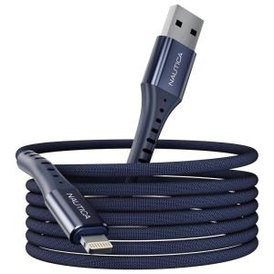 Nautica C65 Charging Cable, USB A to Lightning Cable for Ultra-Fast Charging, Durable Braided Design, 12W, 480 Mbps(Navy)