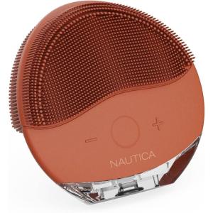Nautica PC110 Dual-Sided Sonic Silicone Face Scrubber with USB Charging & LED Indicator – Waterproof, Rechargeable Face Exfoliator Brush with Sonic Technology for Deep Cleansing(Homie)