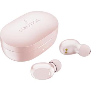Nautica T120 True Wireless Earbuds, Bluetooth v5.1 TWS in-Ear Earphones with Built-in Mic, Wireless Bluetooth Earbuds with Charging case Touch Control, Ergonomic Design Sweat-Proof USB-C (Nude)