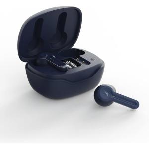 Nautica T400 True Wireless Earbuds, Bluetooth v5.1 TWS in-Ear Earphones with Built-in Mic, Wireless Bluetooth Earbuds with Charging case Touch Control, Ergonomic Design Sweat-Proof USB-C (Navy)