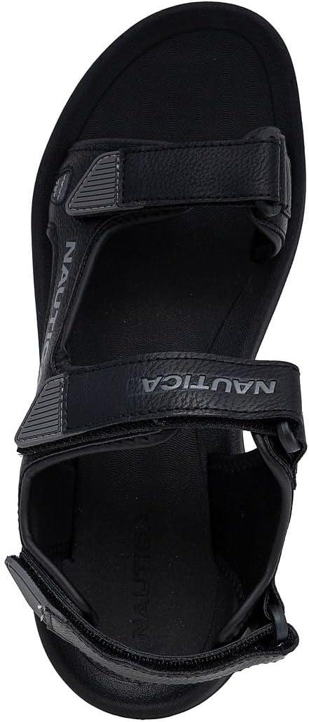 imageNautica Mens Athletic Sport Sandals Adjustable Strap Comfortable OpenToe Hiking amp Walking Sandals with Cushioned Sole