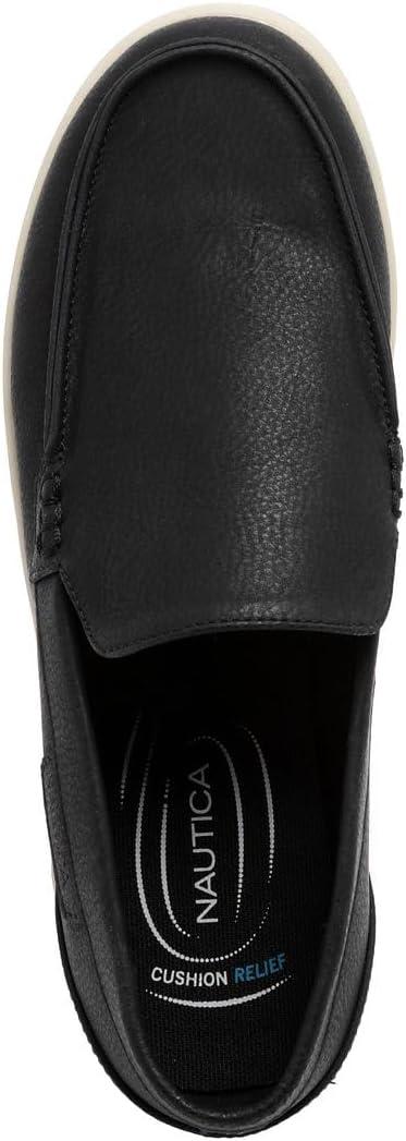 imageNautica Mens SlipOn Loafers Casual Moc Toe Sneakers Boat Shoes Slipper for Men Lightweight amp Comfortable DerwinBlack