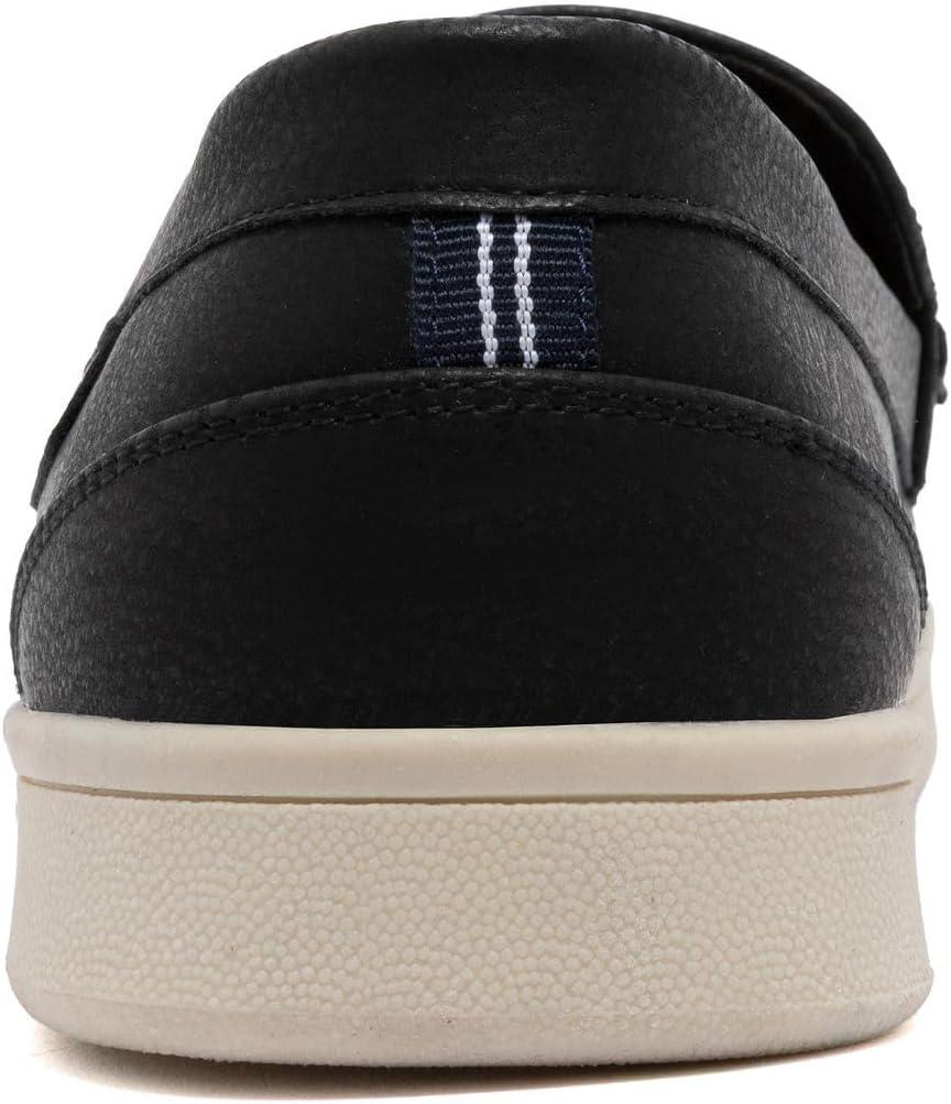 imageNautica Mens SlipOn Loafers Casual Moc Toe Sneakers Boat Shoes Slipper for Men Lightweight amp Comfortable DerwinBlack